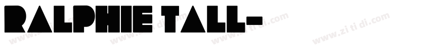 Ralphie Tall字体转换